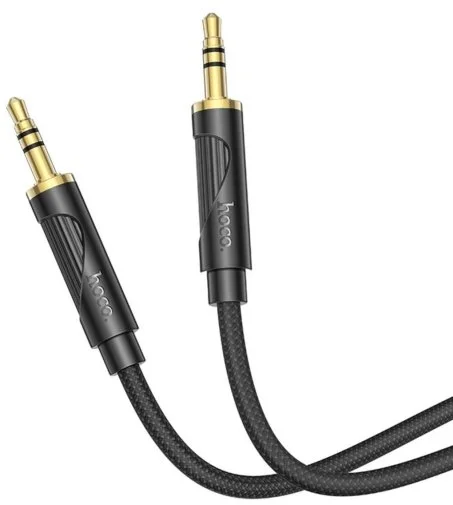 Фото: Кабель Hoco UPA30 Friend AUX Jack 3.5mm / Jack 3.5mm 1m Black (6942007625463) № 4 | KTC