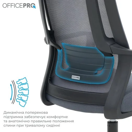 Фото: Крісло OfficePro Harmony OC310-B-G-G Black/Gray № 24 | KTC