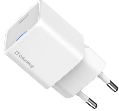 Фото: Зарядний пристрій ColorWay GaN Mini PD 35W White (CW-CHS056PD-WT) № 15 | KTC