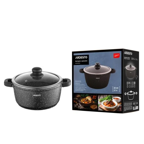 Фото: Каструля Ardesto Gemini Anzio 3.1L Black (AR2430GE) № 23 | KTC