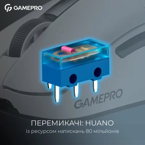 Миша GamePro Asgard Thor WL/BT/USB White (GM023W)