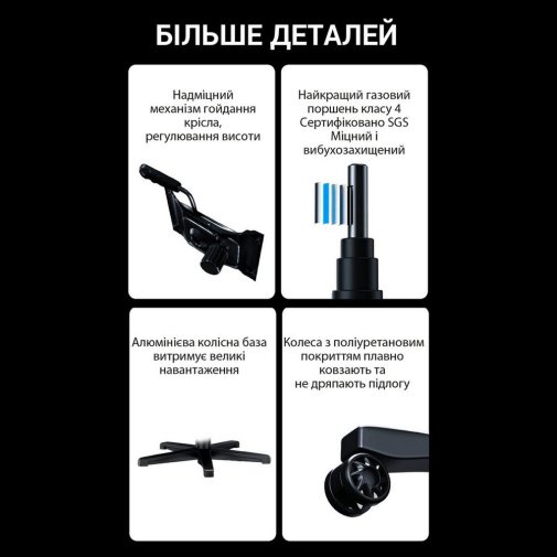 Крісло Anda Seat Phantom 3 Pro Size L Dark Grey Fabric (AD18YC-06-GB-F)