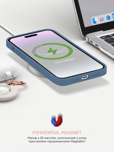 Фото: Чохол ArmorStandart for Apple iPhone 15 - ICON2 MagSafe Winter Blue (ARM72760) № 18 | KTC