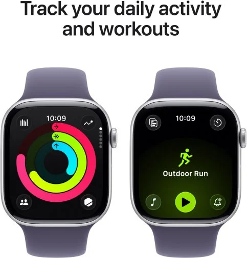 Фото: Смарт годинник Apple Watch Series 11 GPS - 46mm Silver Aluminium Case with Purple Fog Sport Band - S/M (MEV94) № 12 | KTC