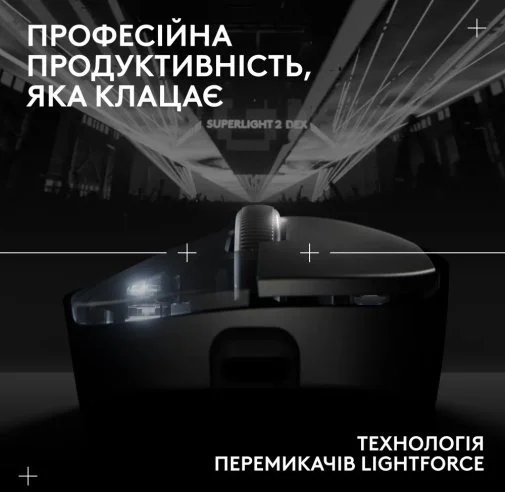 Фото: Миша Logitech G Pro X Superlight 2 Dex Wireless Black (910-007357) № 21 | KTC