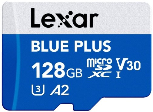 FLASH пам'ять Lexar Blue Plus Micro SDXC 128Gb (LMSBLPL128G-BNANG)