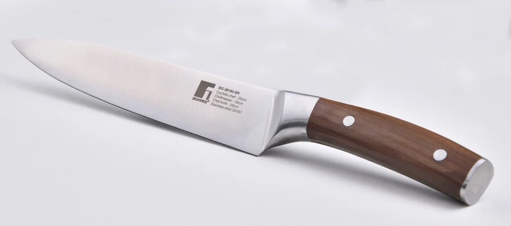 Фото: Ніж кухонний кухарський Bergner Wolfsburg 20cm Brown (BG-39160-BR) № 4 | KTC