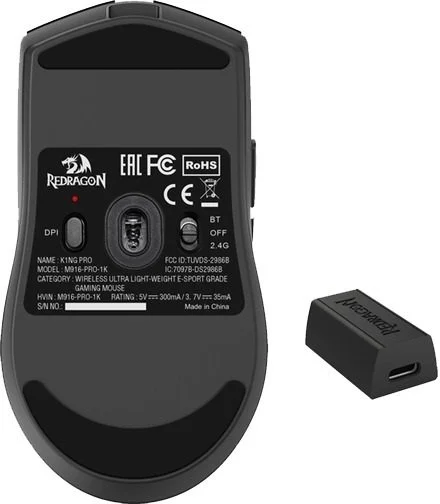 Фото: Миша Redragon M916-PRO-4K K1NG Black (72211) № 20 | KTC