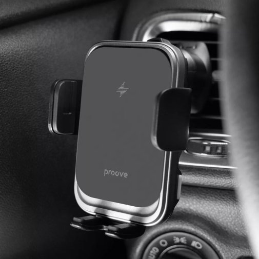 Кріплення для мобільного телефону Proove Nitro Charge 15W Matte Matte Black (WHNC15002005)