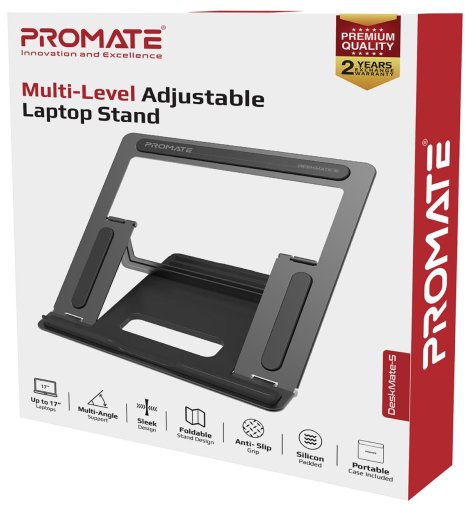 Підставка для ноутбука Promate Deskmate-5 Grey (6959144052496)