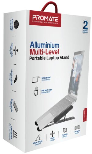 Підставка для ноутбука Promate Pocketmount Grey (6959144059464)