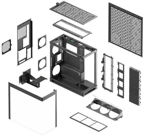 Корпус HAVN HS 420 VGPU Black with window (HVN-CA-HS420-08)