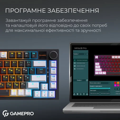 Фото: Клавіатура GamePro Genesis Asgard Valhalla Pro MK160B-D-Pro Rainy Switches Black № 23 | KTC