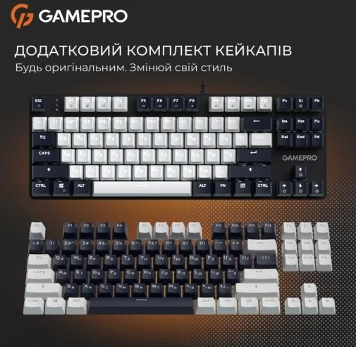Фото: Клавіатура GamePro Genesis Metallic MK110B Red Switches Black № 35 | KTC