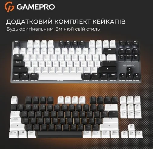Фото: Клавіатура GamePro Genesis Joker MK124G Red Switches USB Gray № 37 | KTC
