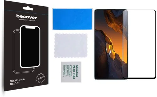 Фото: Захисне скло BeCover for Poco F5 - Black (709743) № 8 | KTC