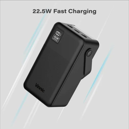 Фото: Батарея універсальна Vinnic Everest 4 60000mAh 22.5W Black (4898338024586) № 14 | KTC