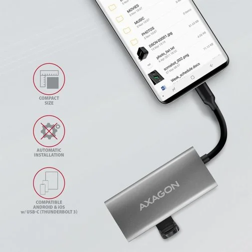 Фото: USB-хаб Axagon HMC-4G2 Grey № 9 | KTC