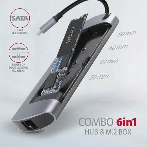 Фото: USB-хаб Axagon HMC-6M2 Grey № 18 | KTC