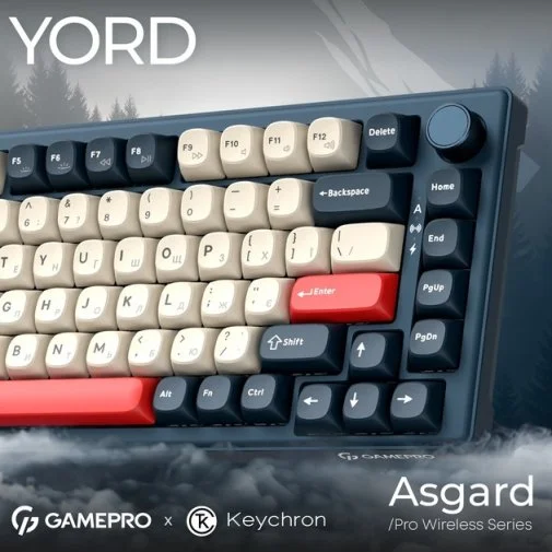 Фото: Клавіатура GamePro Asgard Yord MK266BL WL/BT/USB Blue № 26 | KTC