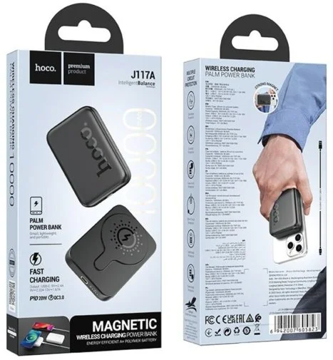 Фото: Батарея універсальна Hoco J117A Esteem 10000mAh 20W Black (6942007605823) № 12 | KTC