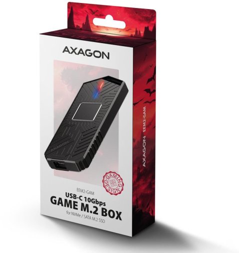 Кишеня зовнішня Axagon EEM2-GAM Black
