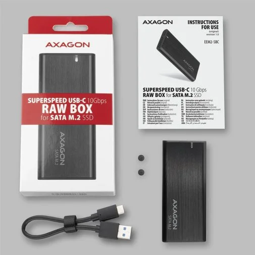 Фото: Кишеня зовнішня Axagon EEM2-SBC Black № 8 | KTC