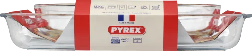 Фото: Форма Pyrex 40x27cm / 30x21cm / 3.7L / 2.2L 2pcs Clear (913S604/8044) № 12 | KTC