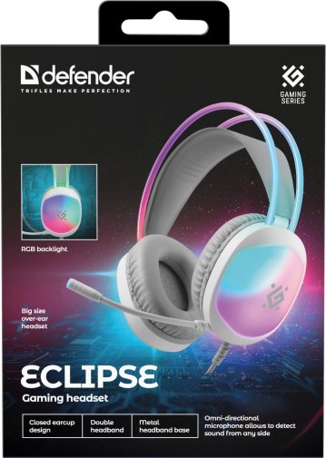 Гарнітура накладна Defender Eclipse, White ( Gaming )