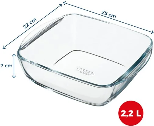 Фото: Форма Pyrex AIRFRYER 25x22x7cm / 2.2L Clear (212B100/7948) № 9 | KTC