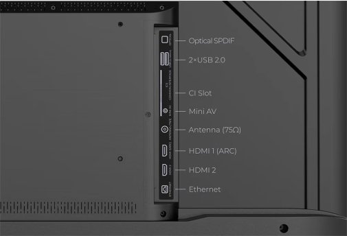 Телевізор LED Kivi 43U800KB (Google TV, Wi-Fi, 3840x2160)