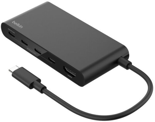 USB-хаб Belkin 5in1 Multiport Dock Black (AVC021HQBK)