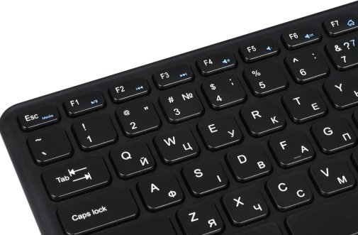 Клавіатура 2E KT100 78key ENG/UKR Wireless Black (2E-KT100WB_UA)