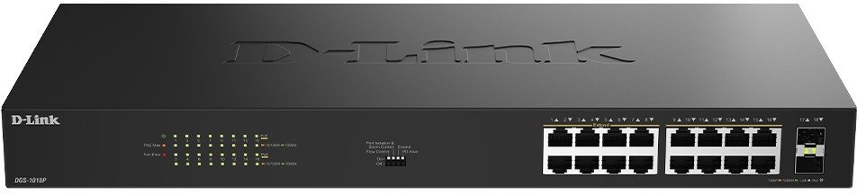 Комутатор D-Link DGS-1018P