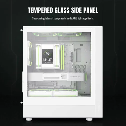 Фото: Корпус Gamemax Aeris 330 MW White with window (AERIS 330 MW) № 20 | KTC