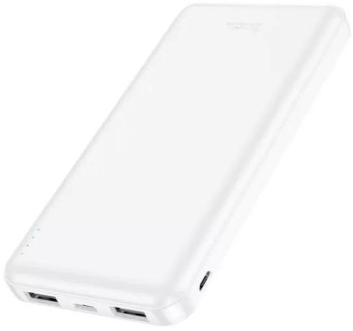 Батарея універсальна Hoco J100 10000mAh, 2xUSB, 2.1A, White
