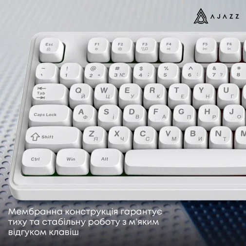 Фото: Клавіатура Ajazz AF98 USB White (AF98-W) № 25 | KTC