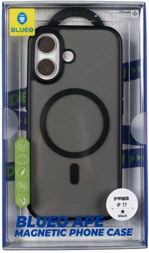 Чохол Blueo for iPhone 17 - Crystal Pro Drop Resistance MagSafe Black