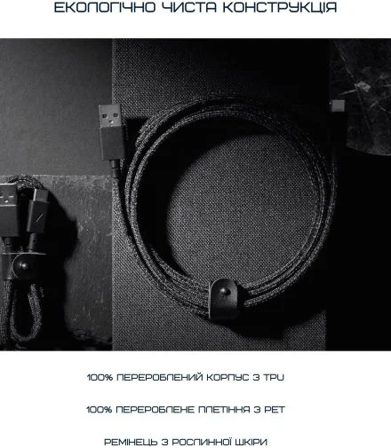 Фото: Кабель Native Union Belt AM / Type-C 1.2m Cosmos Black (BELT-AC-COS-NP) № 15 | KTC