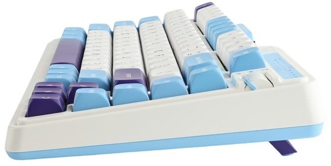 Клавіатура KZZI K75 Lite Rainbow Switch WL/BT/USB Blue Sea (6935280824654)