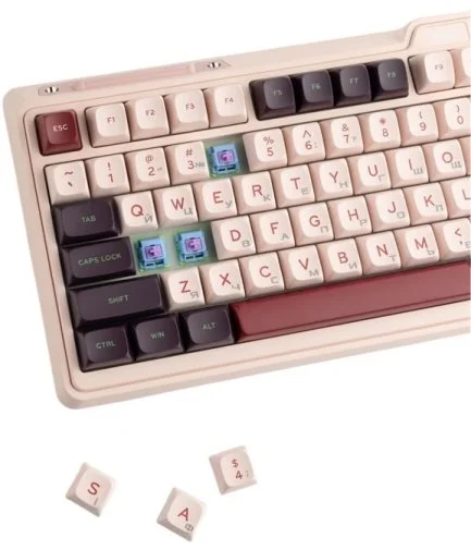 Фото: Клавіатура KZZI K75 Lite Rainbow Switch WL/BT/USB Nezuko Purple (6935280824647) № 11 | KTC