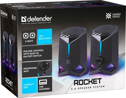 Колонки Defender Rocket Black (65094)