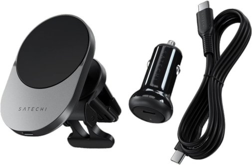 Автомобільний зарядний пристрій Satechi Qi2 Wireless Car Charger Space Gray (ST-Q2CCM)