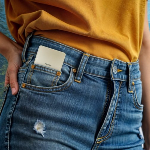 Зовнішній SSD-накопичувач Apacer AS724 512GB Cream (AP512GAS724C-1)