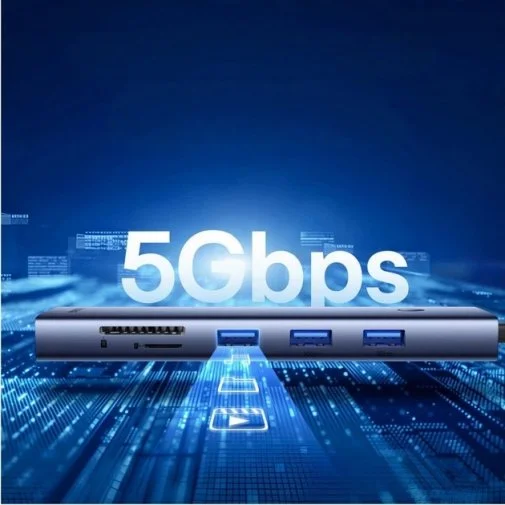 Фото: USB-хаб Baseus UltraJoy Series 10-Port HUB Docking Station Space Grey (B0005280C811-00) № 27 | KTC
