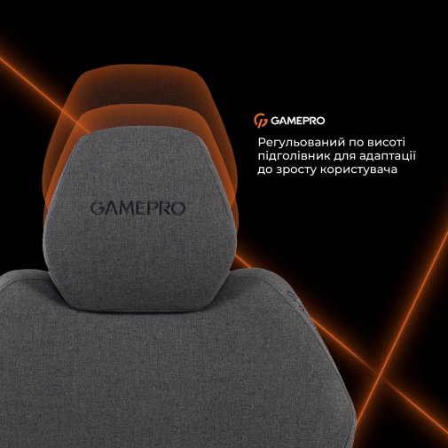 Крісло GamePro GC760DG Fabric Dark Gray