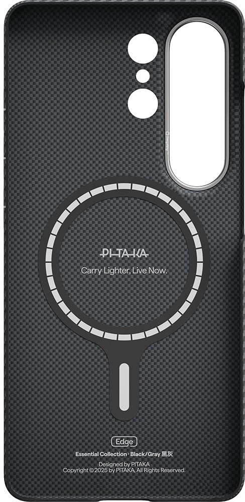 Чохол Pitaka for Samsung S26 Ultra - Edge Ultra-Slim Case Classic Twill 600D Black/Grey (KS2601U)
