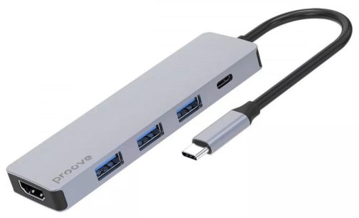 USB-хаб Proove Iron Link 5in1 Silver (HBIL00010604)
