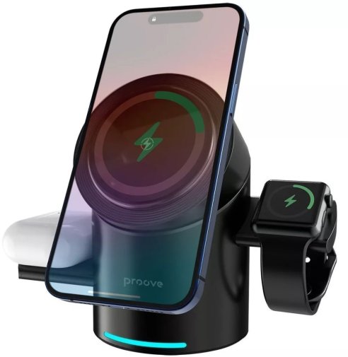 Бездротовий зарядний пристрій Proove Optimus, Black