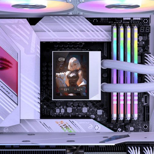 Система рідинного охолодження PCCooler DC360 Pro ARGB Display WH (DC360Pro-WHAWXY-GL)